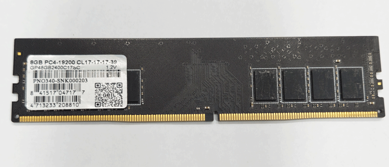 رم ژل DDR4 2400 ظرفیت 8 گیگابایت کارکرده